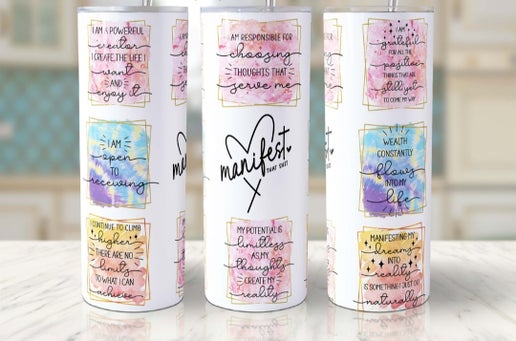 Celestial/Manifest/Witchy 20oz Tumbler Designs