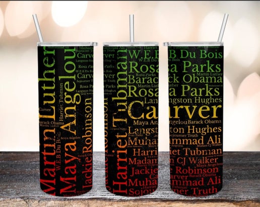 Black History Month 20oz Tumbler Designs