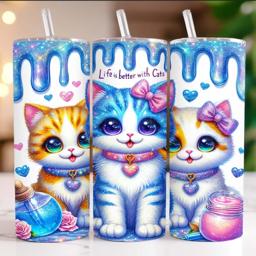 Cat 20oz Tumbler Designs