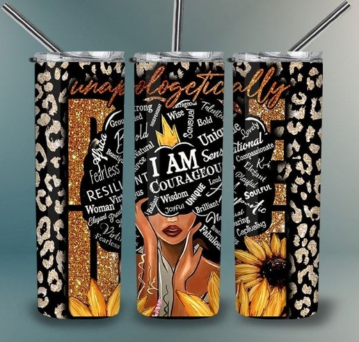 Black King & Queen 20oz Tumbler Designs