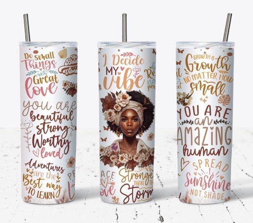 Black King & Queen 20oz Tumbler Designs