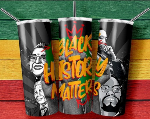 Black History Month 20oz Tumbler Designs