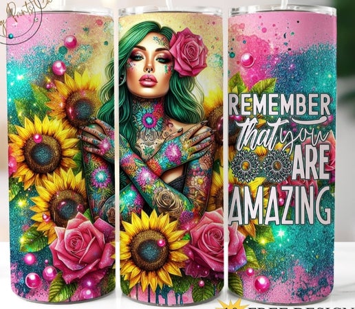 Mental Health/Self Love 20oz Tumbler Designs