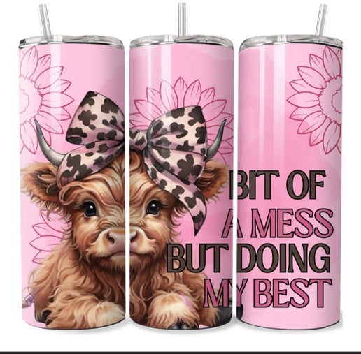 Cow 20oz Tumbler Designs