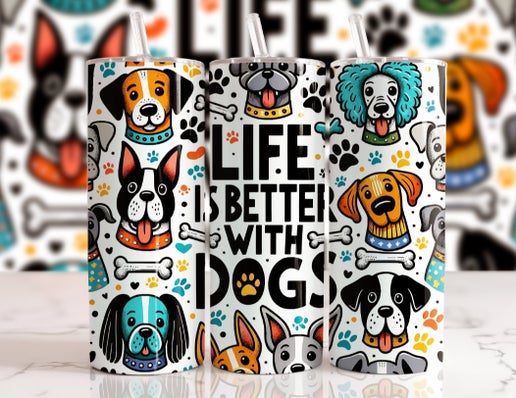 Dog 20oz Tumbler Designs