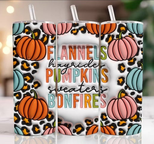 Fall/Autumn 20oz Tumbler Designs