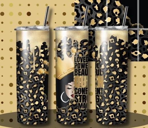 Black King & Queen 20oz Tumbler Designs
