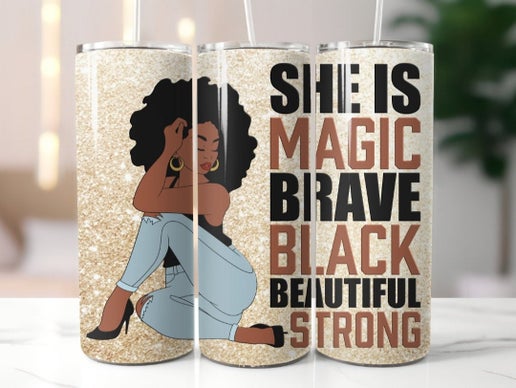 Black King & Queen 20oz Tumbler Designs