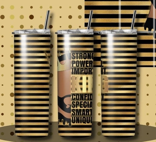 Black King & Queen 20oz Tumbler Designs