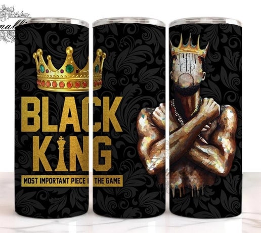 Black King & Queen 20oz Tumbler Designs